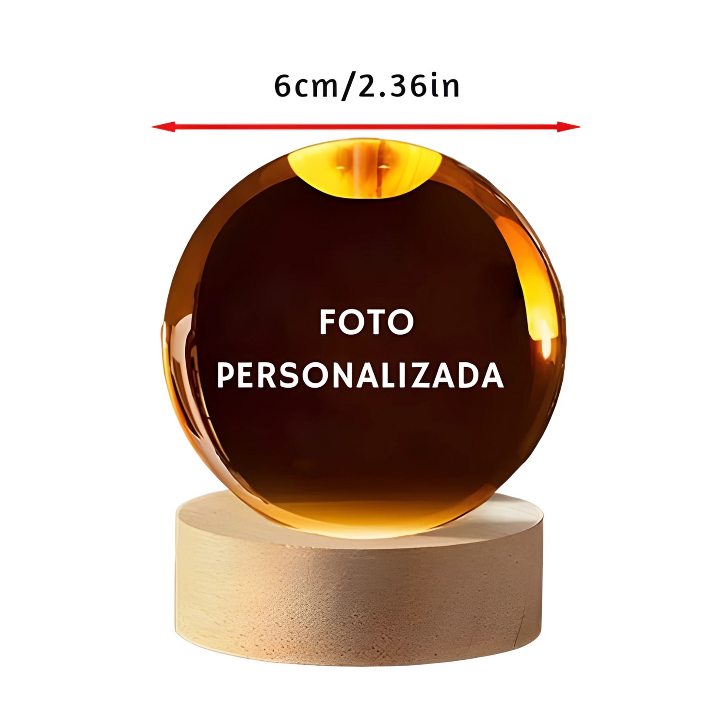 Esfera de cristal Personalizable