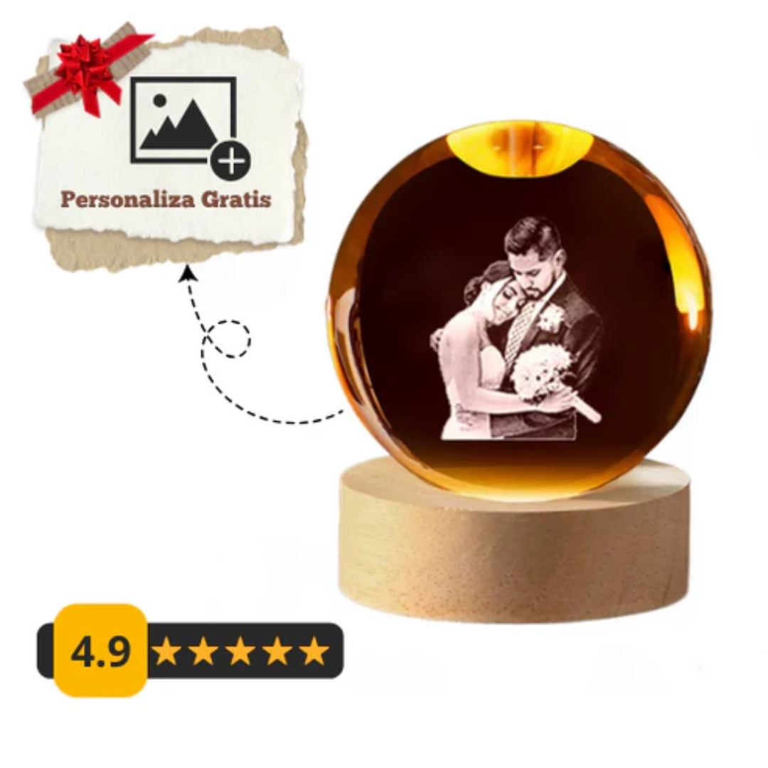 Esfera de cristal personalizable